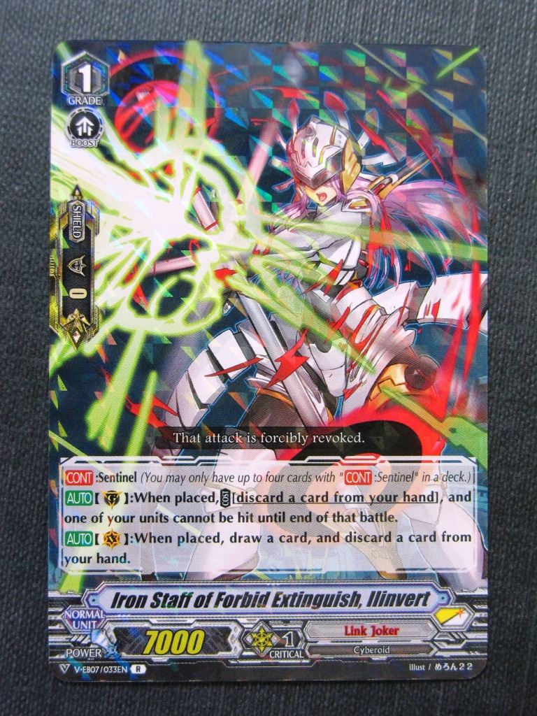 Iron Staff of Forbid Extinguish Llinvert R - V-EB07 - Vanguard Cards # 9G65