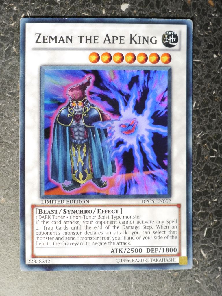 Yugioh Cards: ZEMAN THE APE KING DPC5 SUPER RARE # 8H8