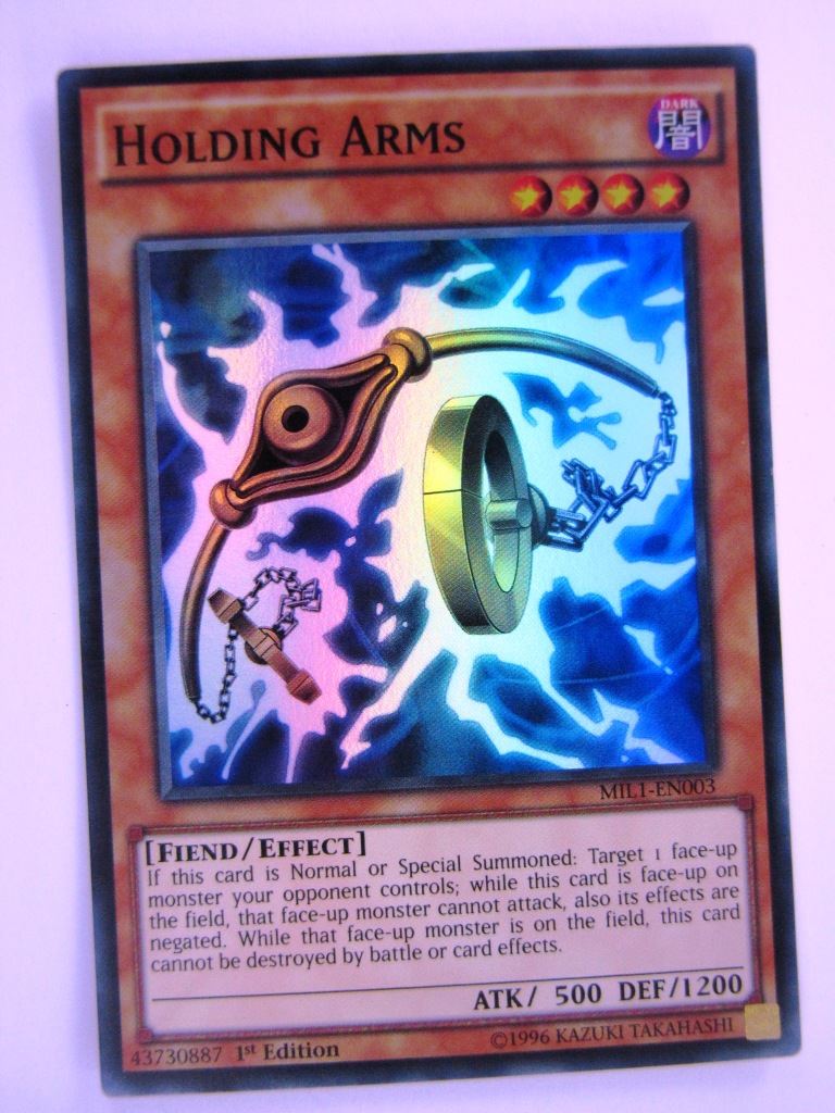 Yugioh Cards: HOLDING ARMS MIL1 SUPER RARE # 11J76