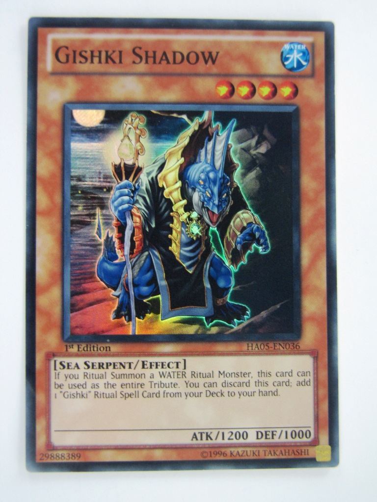 Yugioh Cards: GISHKI SHADOW HA05 SUPER RARE # 5B34