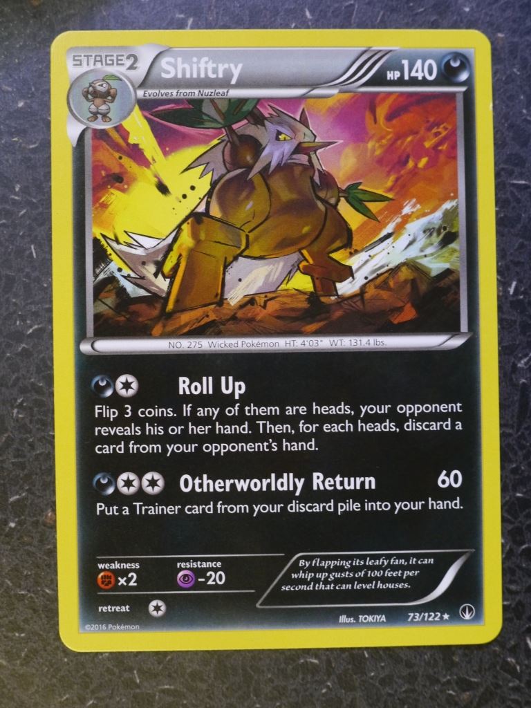 Pokemon Cards: SHIFTRY 73/122 RARE # 7A86