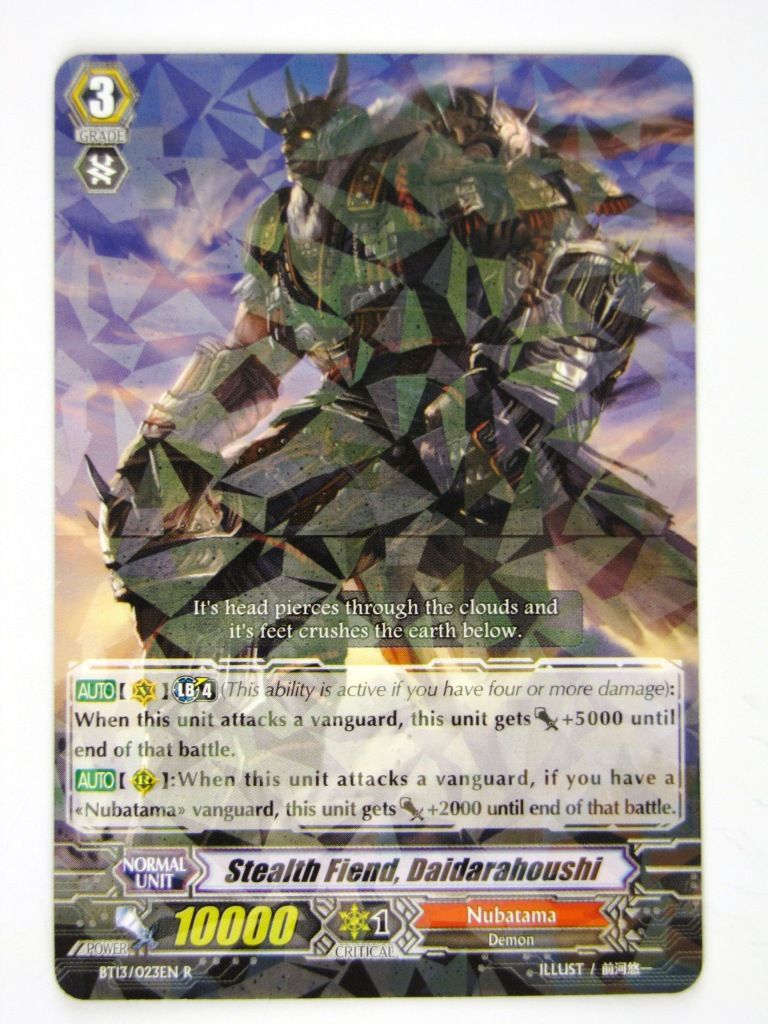 CFV Cards: STEALTH FIEND, DAIDARAHOUSHI BT13 R # 14D19