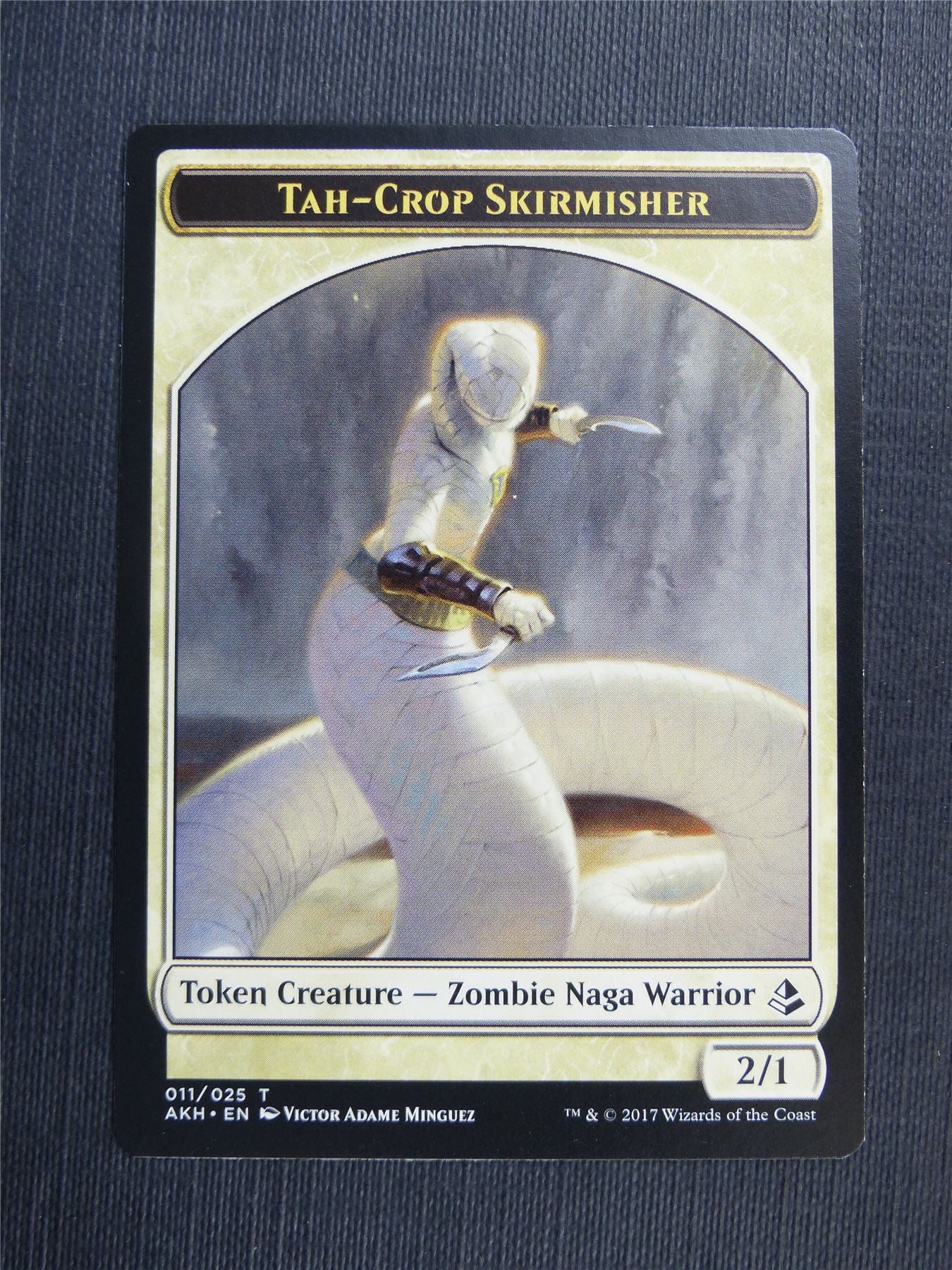 Tah-Crop Skirmisher / Cat - Mtg Magic Token Cards #4PV