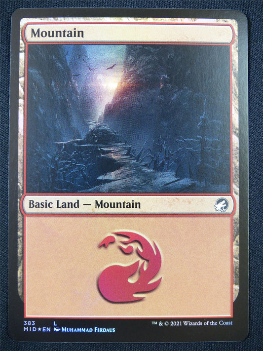 Mountain 383 Foil - Mtg Card #22C
