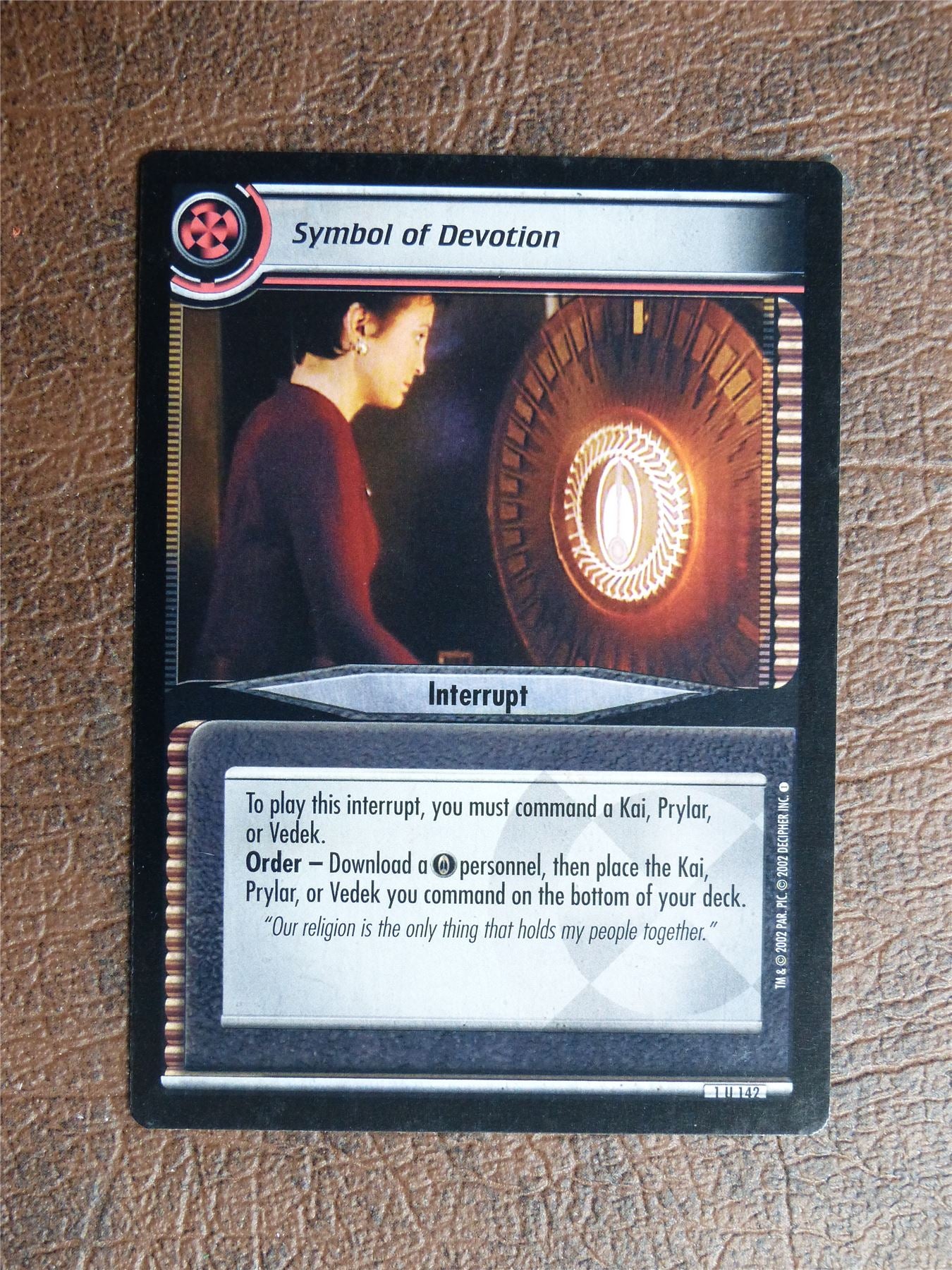 Symbol of Devotion - Star Trek CCG TCG Card #WP