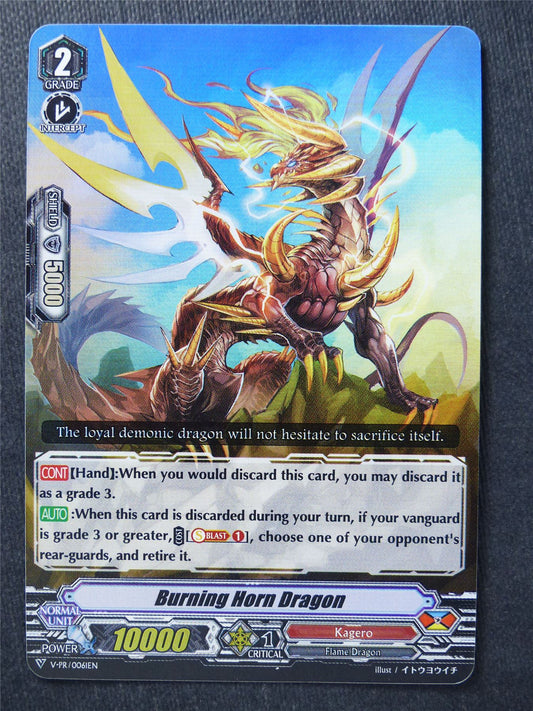 Burning Horn Dragon Promo Foil - Vanguard Cards #N0