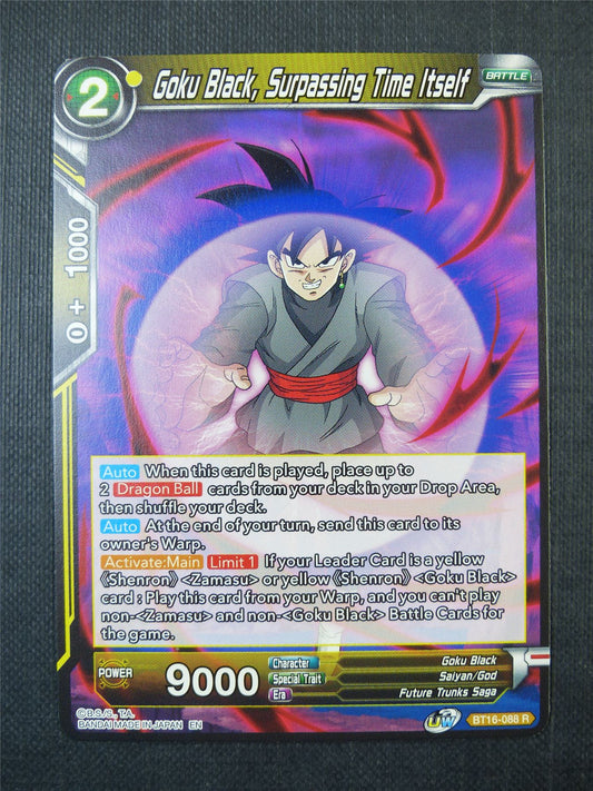 Goku Black Surpassing Time Itself R - Dragon Ball Super Card #1O