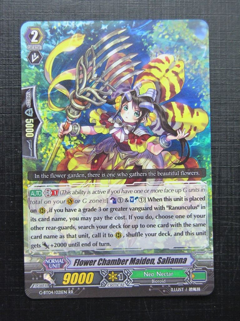 Vanguard Cards: FLOWER CHAMBER MAIDEN, SALIANNA G-BT04 RR # 25I57