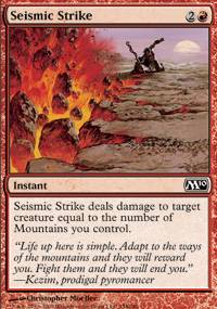 Mtg Magic Card: M10 : Seismic Strike