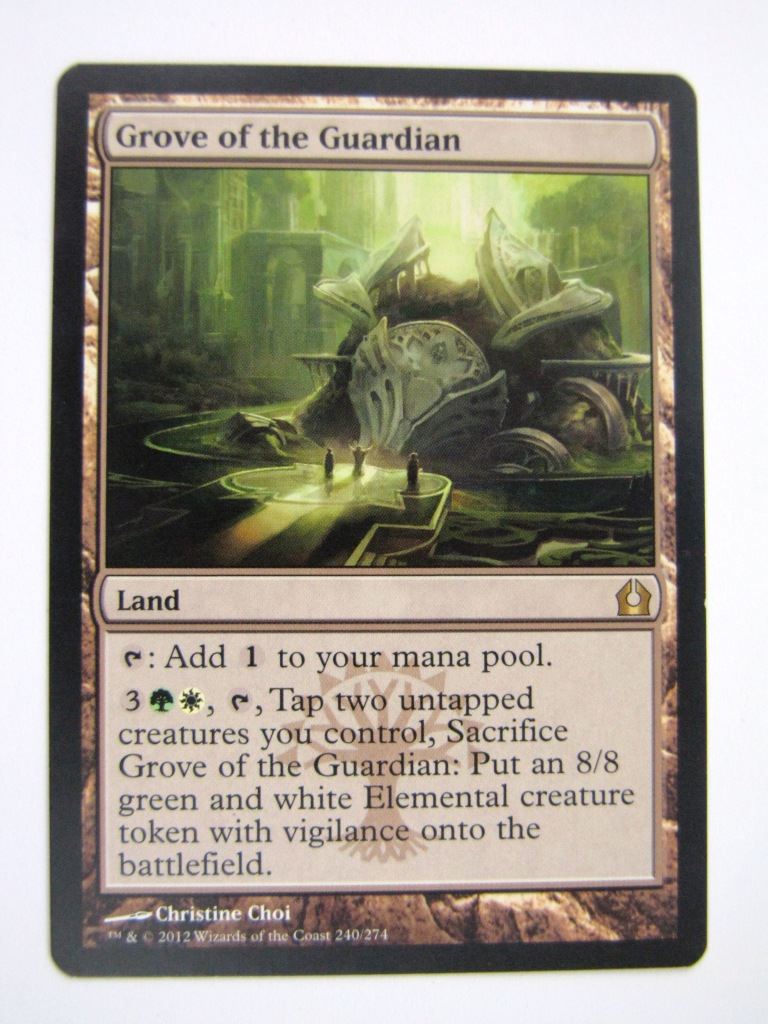 MTG Magic Played Cards: GROVE OF THE GUARDIAN # 6I76