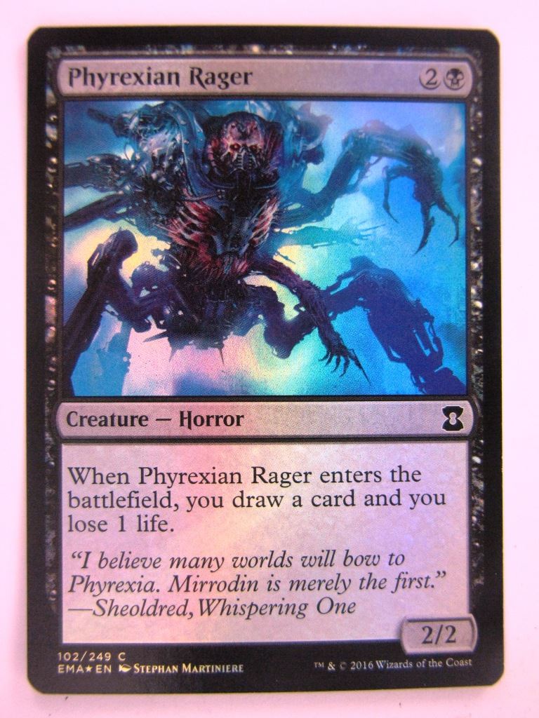 MTG Magic Cards: Eternal Masters: PHYREXIAN RAGER FOIL # 12B10