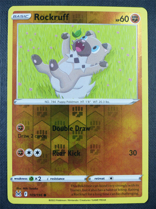 Rockruff 109/196 Reverse Holo - Pokemon Card #7JW