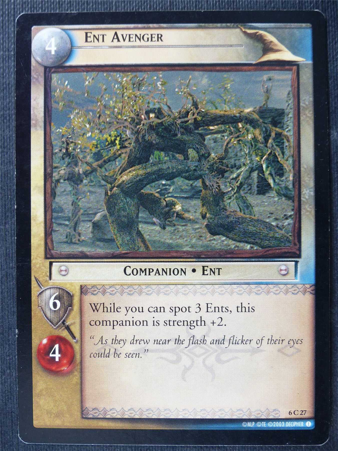 Ent Avenger 6 C 27 - LotR Card #479