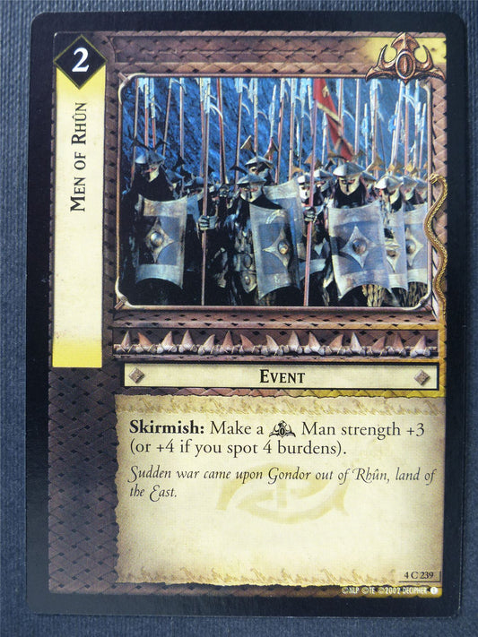 Men of Rhun 4 C 239 - LotR Card #3FS