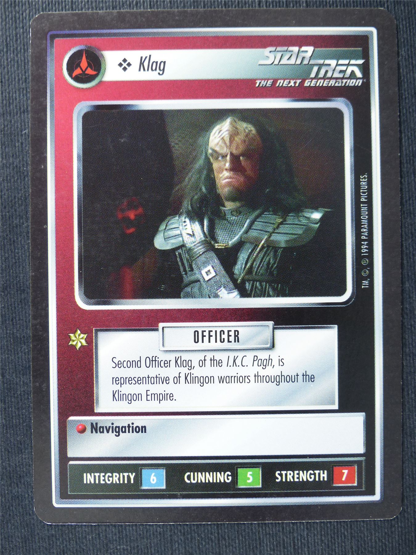 Klag - NG - Star Trek Cards #S8