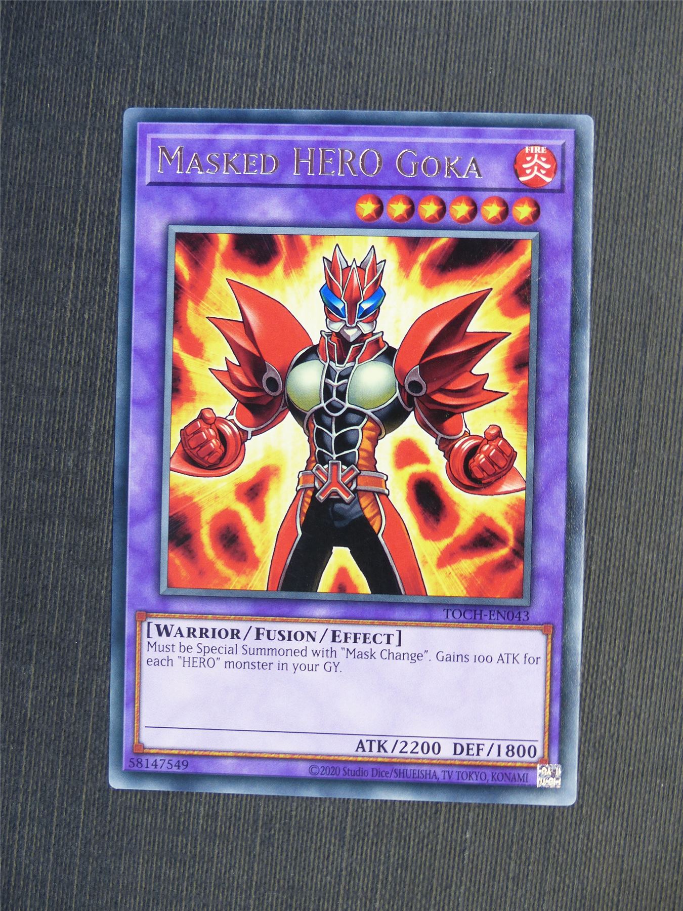 Masked Hero Goka TOCH Rare - Yugioh Cards #5JQ