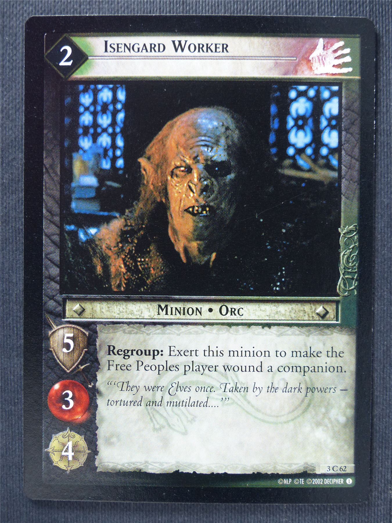 Isengard Worker 3 C 62 - LotR Cards #3O1