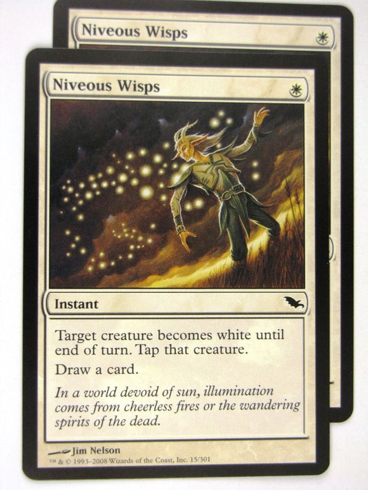 MTG Magic: the Gathering Cards: NIVEOUS WISPS x2: SHM