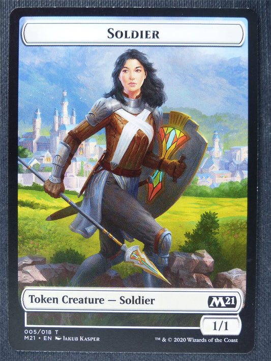 Soldier Token - Mtg Magic Cards #TE