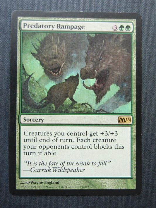 Predatory Rampage - Mtg Magic Cards #YF