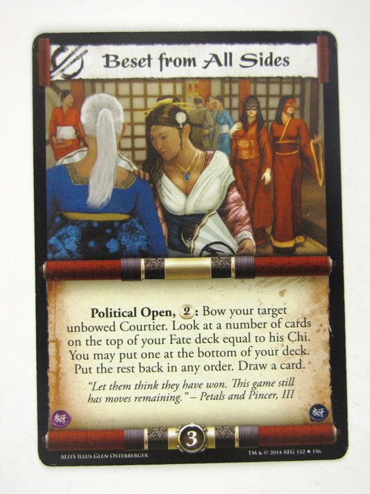 L5R Cards: A Line in the Sands: BESET FROM ALL SIDES # 14G77