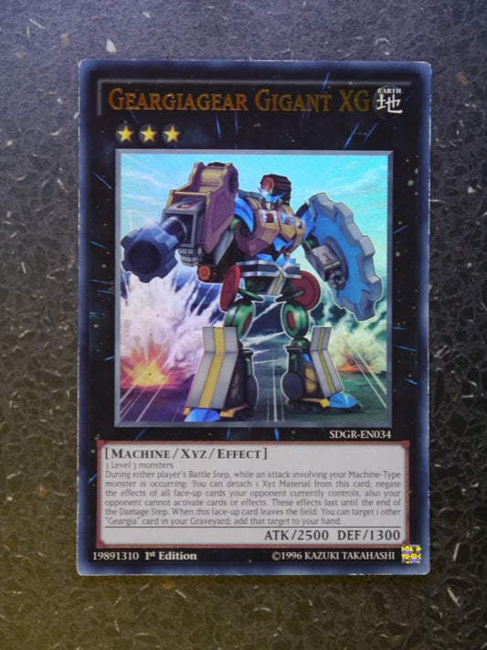 Yugioh Cards:GEARGIAGEAR GIGANT XG SDGR  SUPER RARE # J6