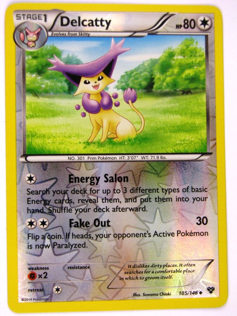 Pokemon Cards: DELCATTY 105/146 Rev Holo: X & Y