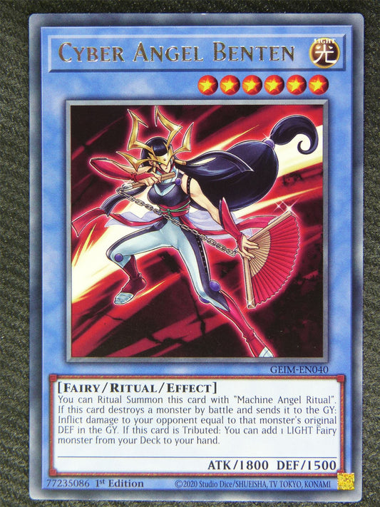 Cyber Angel Benten GEIM Rare - 1st ed - Yugioh Card #82F