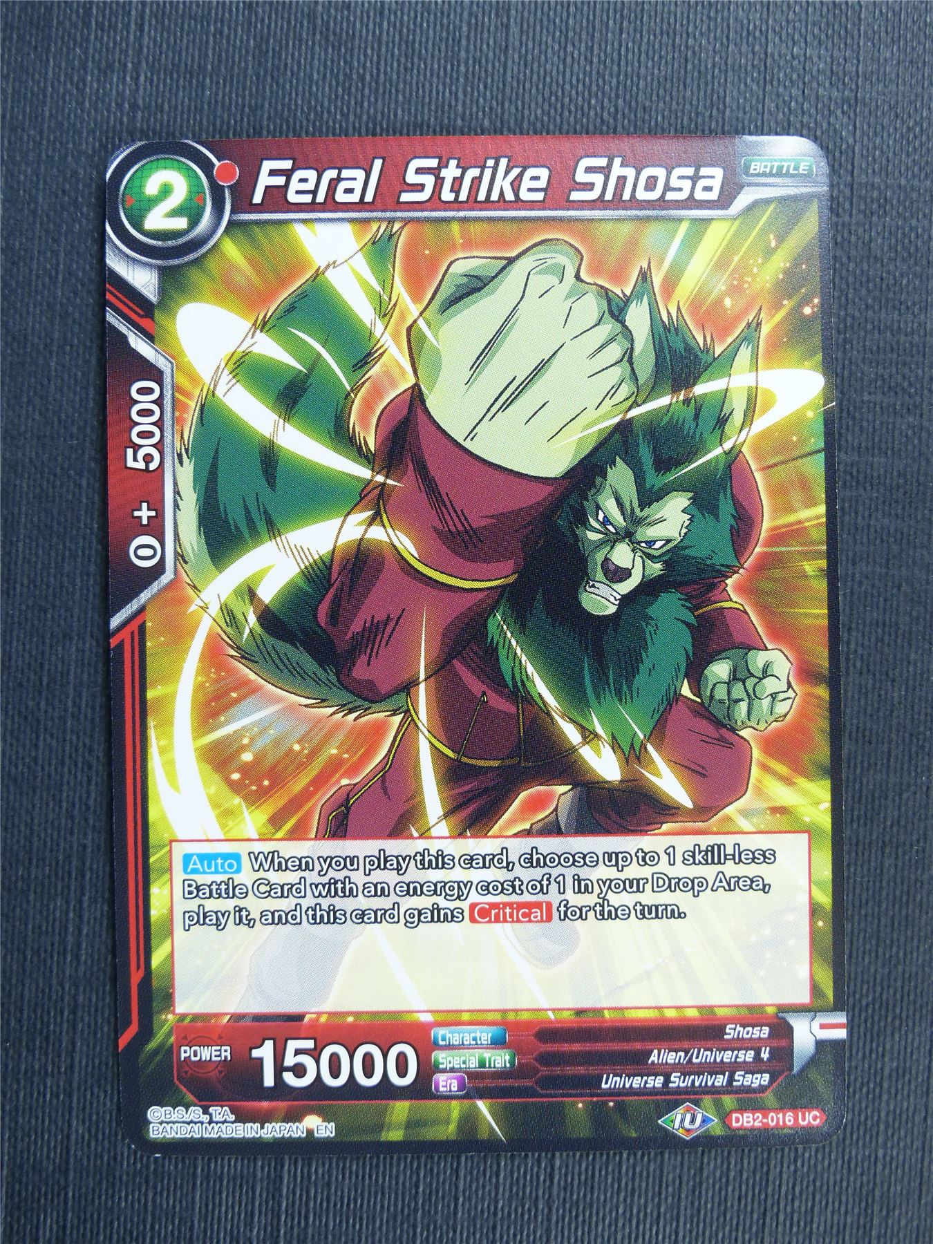 Feral Strike Shosa - DB2 Dragon Ball Super Card