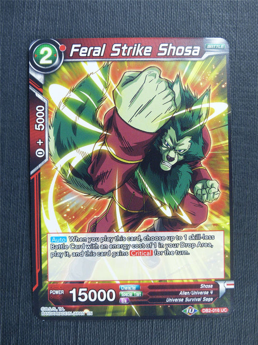 Feral Strike Shosa - DB2 Dragon Ball Super Card