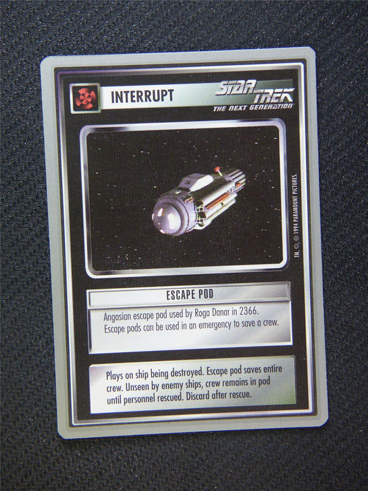 Interrupt Escape Pod - Star Trek Silver Border Card Decipher #2F8