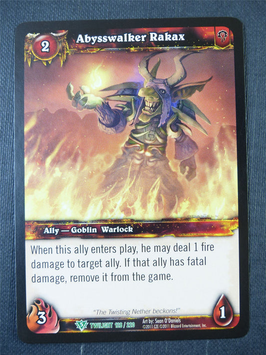 Abysswalker Rakax 128/220 - WoW Card #17I