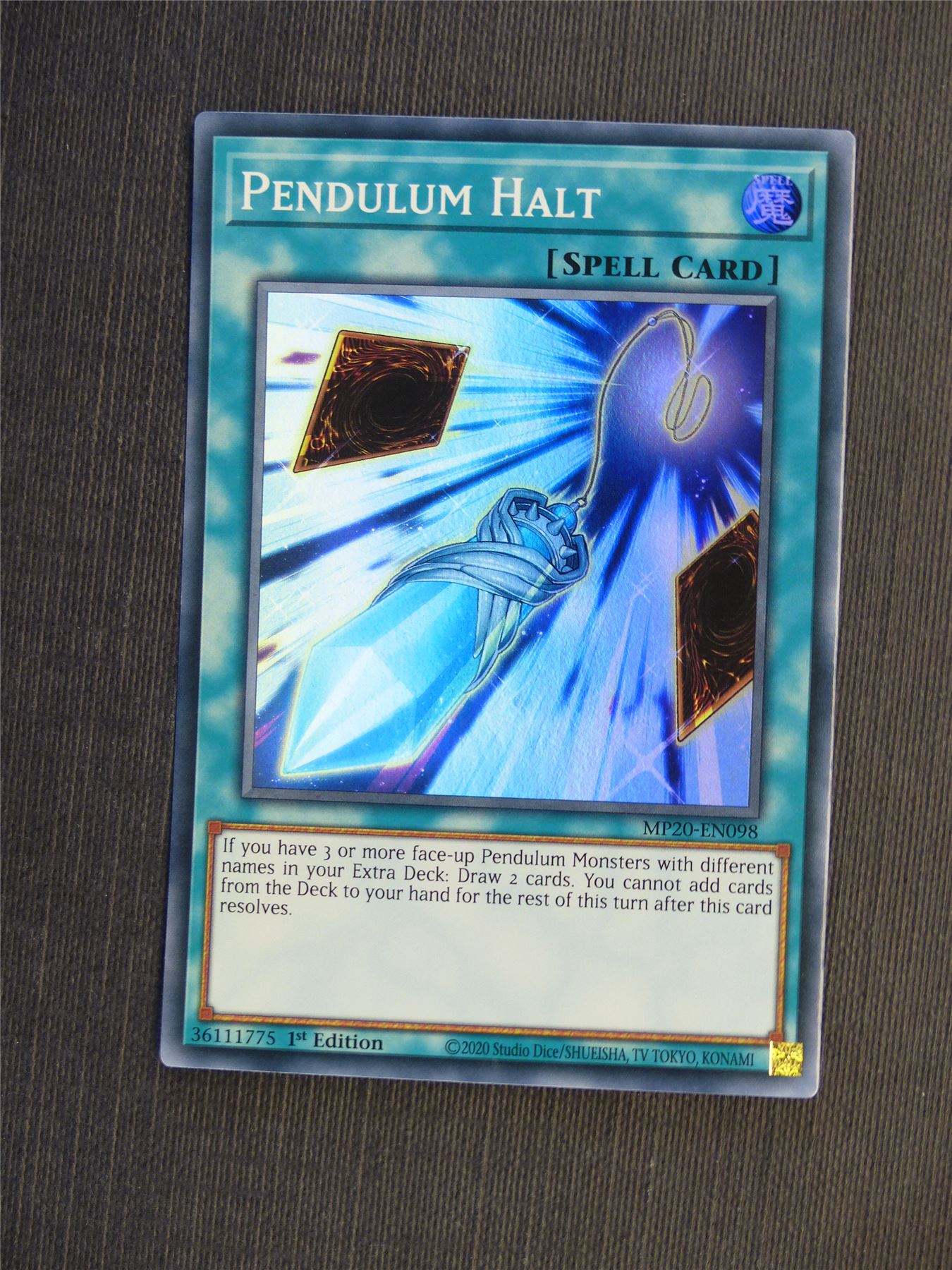 Pendulum Halt MP20 Super Rare - 1st ed - Yugioh Cards #5JN