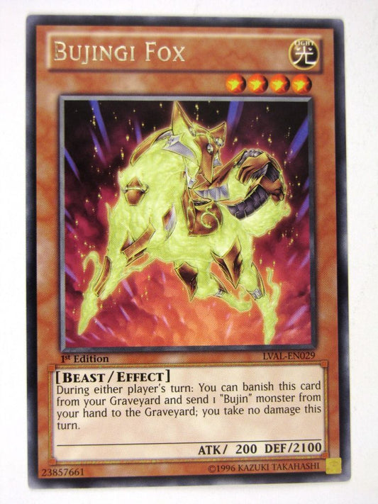 Yugioh Cards: BUJINGI FOX RARE: LVAL