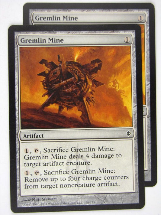 MTG Magic: the Gathering Cards: GREMLIN MINE x2: NPH