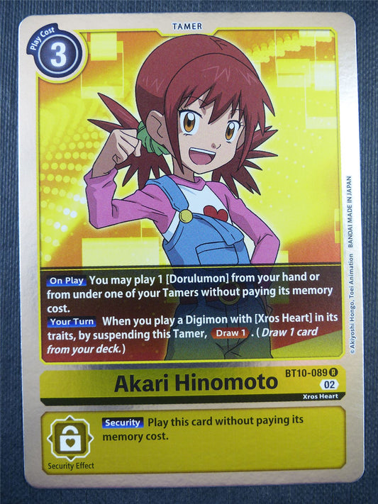 Akari Hinomoto BT10-089 R - Xros Encounter - Digimon Card #96V