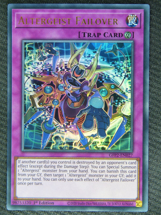 Altergeist Failover GFP2 Ultra Rare - 1st ed - Yugioh Card #83A