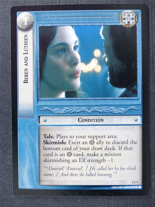 Beren and Luthien 3 U 9 - LotR Cards #2TB