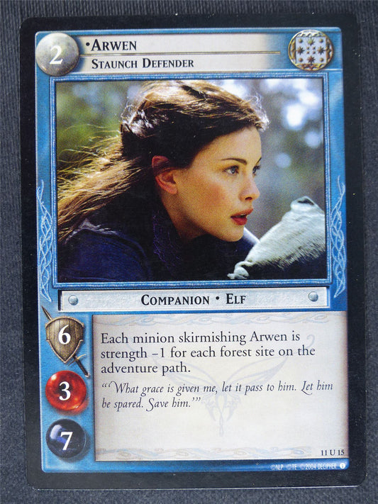 Arwen 11 U 15 - played - LotR cards #CE