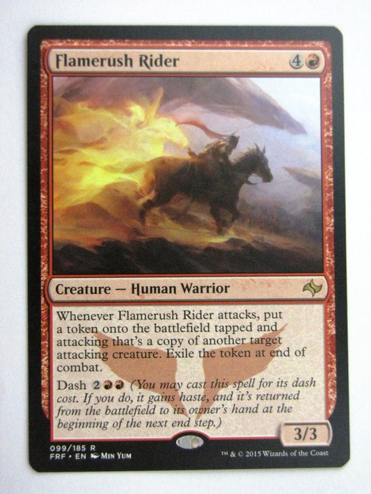 MTG Magic Played Cards: FLAMERUSH RIDER # 26A97
