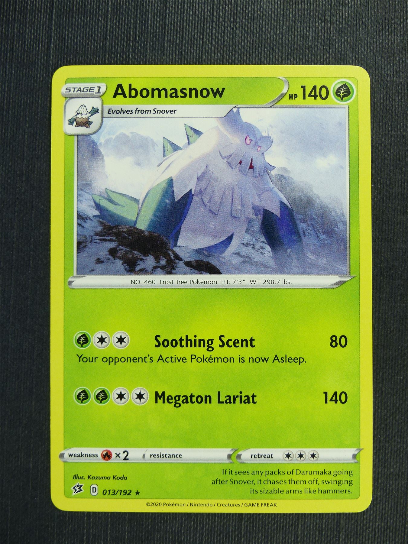 Abomasnow 013/192 - RCL - Pokemon Card  #3GT