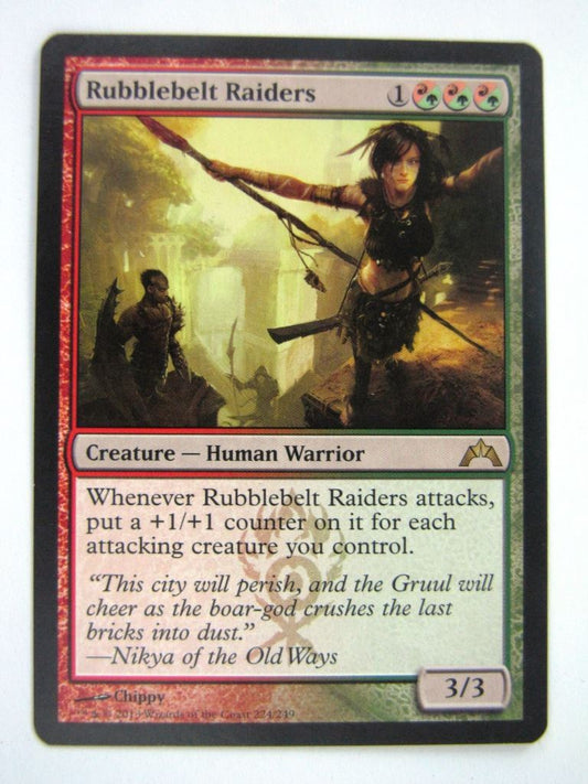 MTG Magic Played Cards: RUBBLEBELT RAIDERS # 6E35