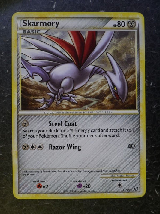 Pokemon Cards: SKARMORY 21/90 RARE # 5I84