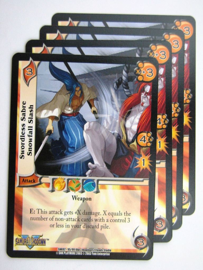 UFS Cards: SWORDLESS SABRE SNOWFALL SLASH 95/99 x4 # 28H47