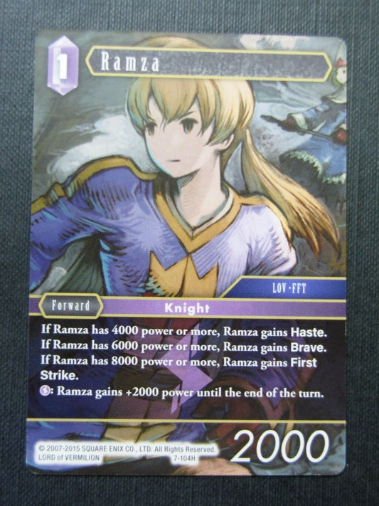 Ramza 7-104H - Final Fantasy Cards # 4H99