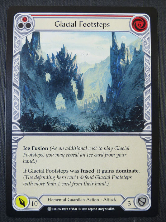 Glacial Footsteps - Red - Tales of Aria 1st ed - Flesh and Blood Card #641