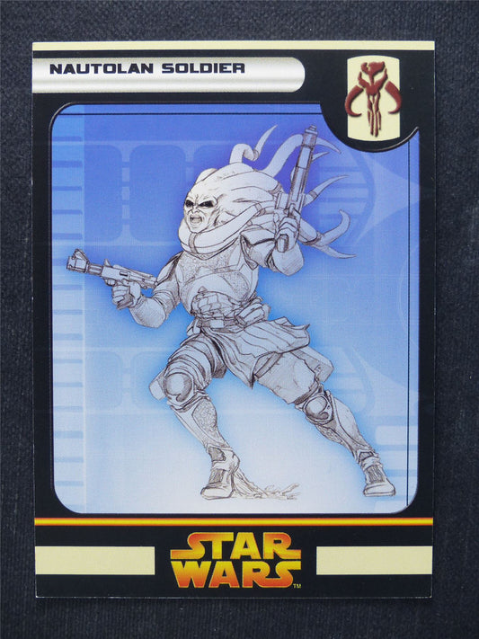 Nautolan Soldier 49/60 - Star Wars Miniatures Spare Cards #5T