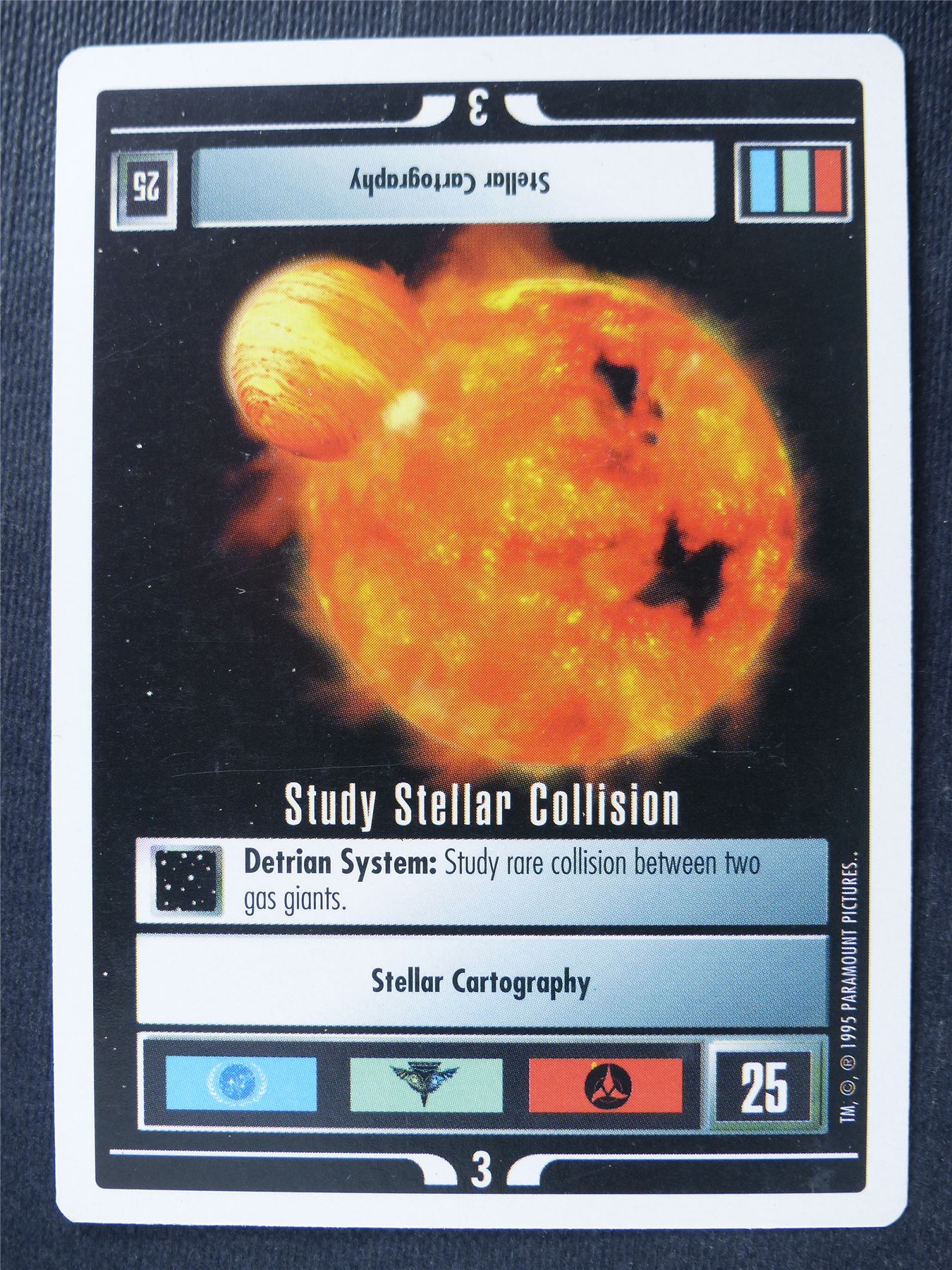 Study Stellar Collision - Star Trek Card #4XD