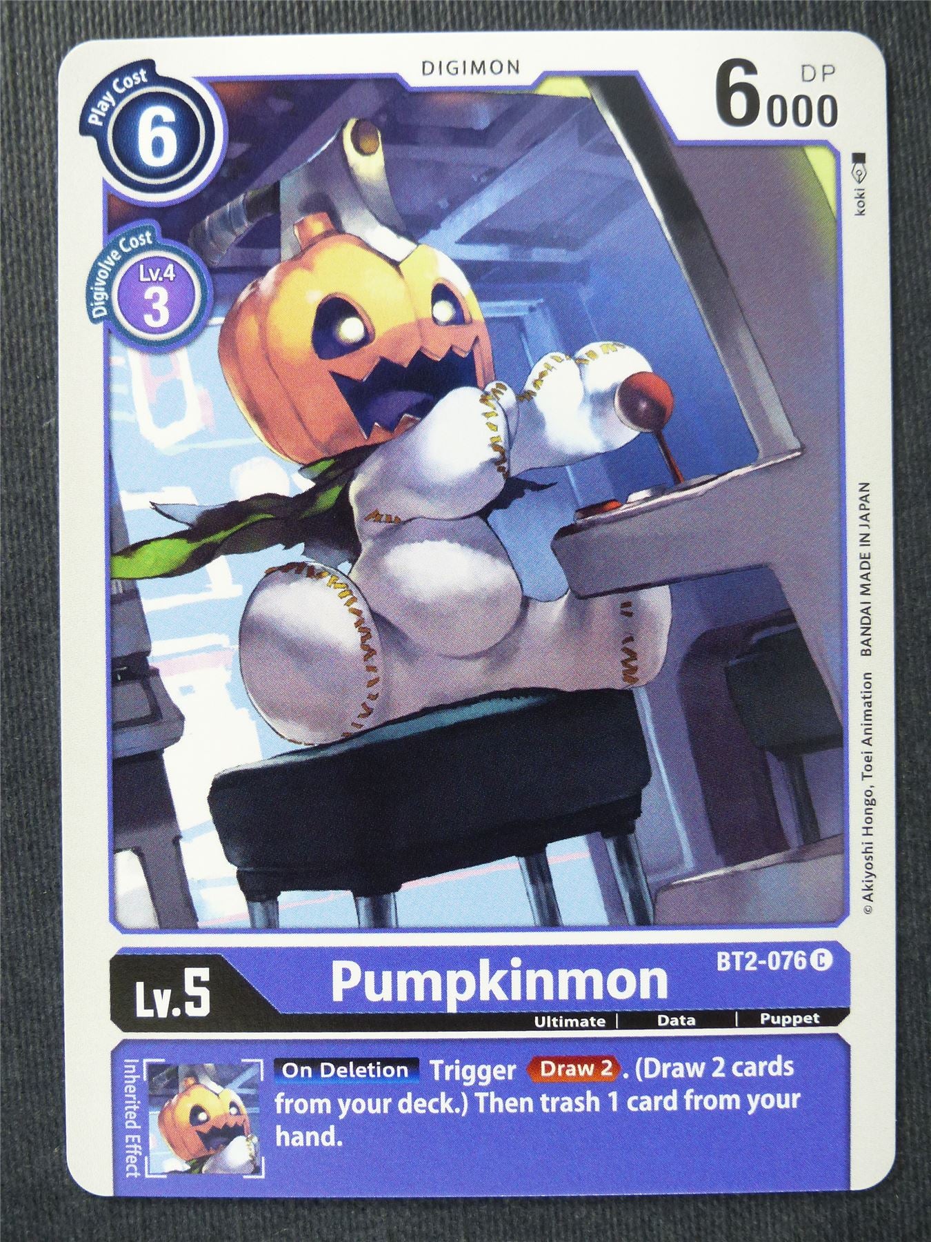 Pumpkinmon BT2-076 C - Digimon Cards #T3