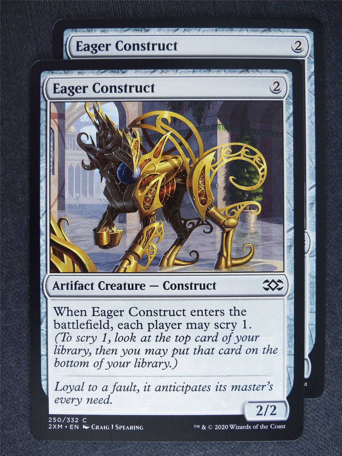 Eager Construct x2 - Double Masters - Mtg Magic Cards #5Q